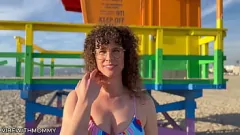Abspielen Jewish Milf hat öffentliche Sex mit zufälligem Fremder am Strand